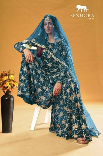 Senhora Vol 38 Designer Partywear Sharara Suit Collection